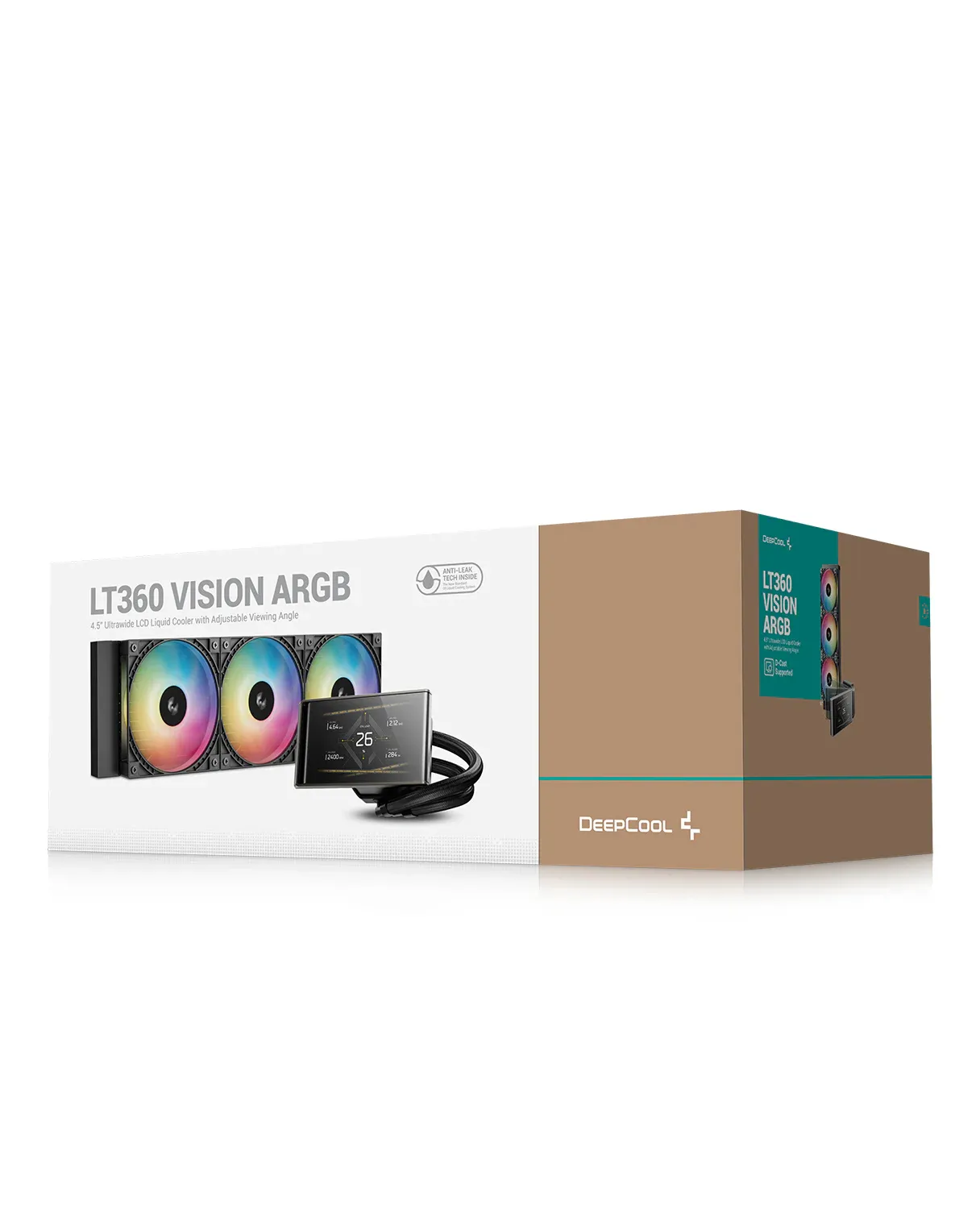 Deepcool LT360 VISION ARGB 360mm Liquid Cooler (Black) overview 2