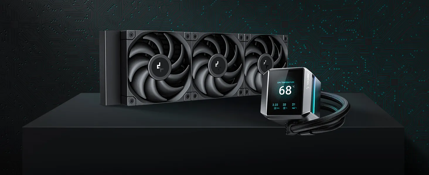 Deepcool Mystique 360mm AIO Liquid Cooler Black overview 1