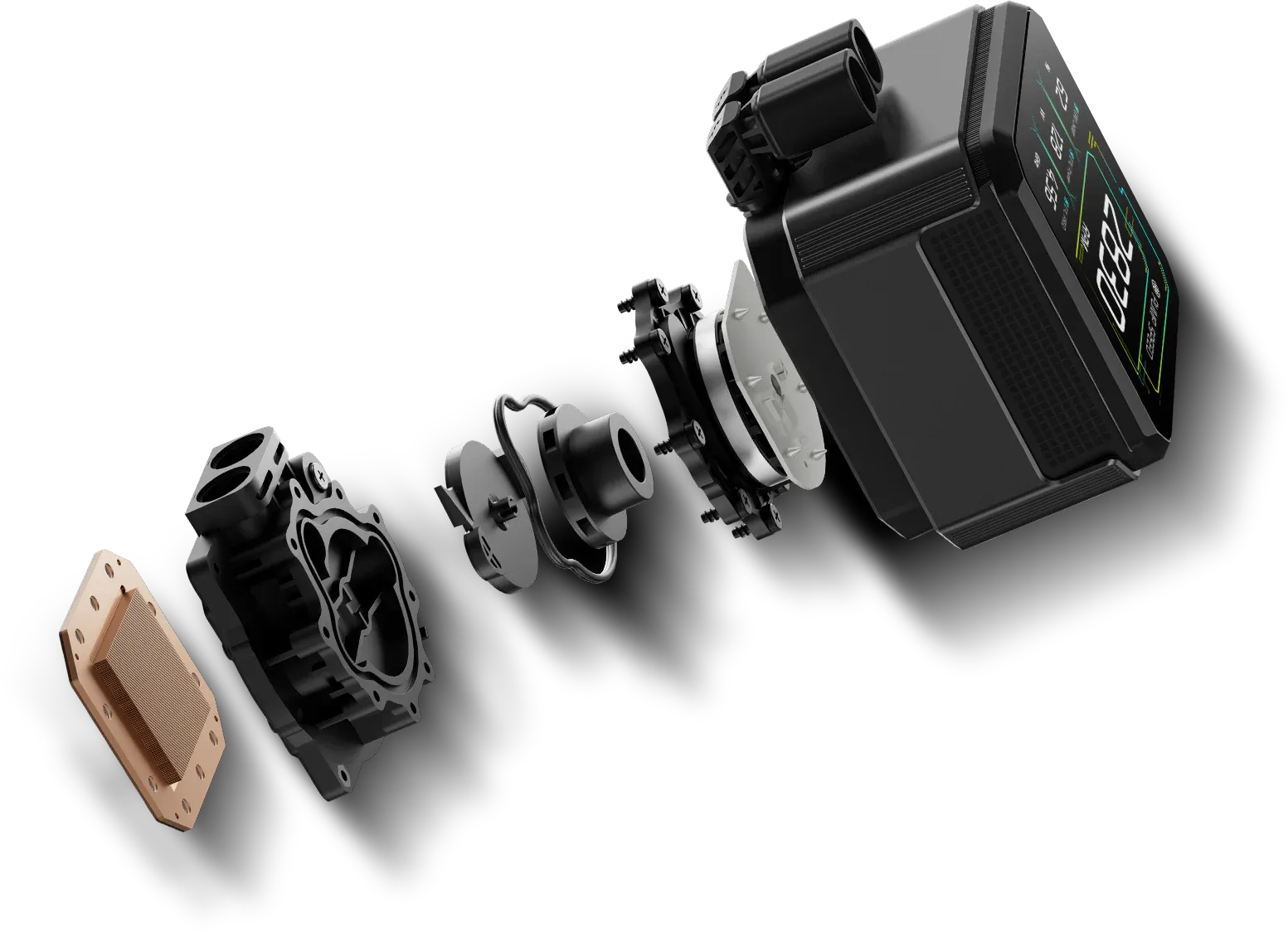 Deepcool Spartacus 360 AIO Liquid Cooler - Black overview 2