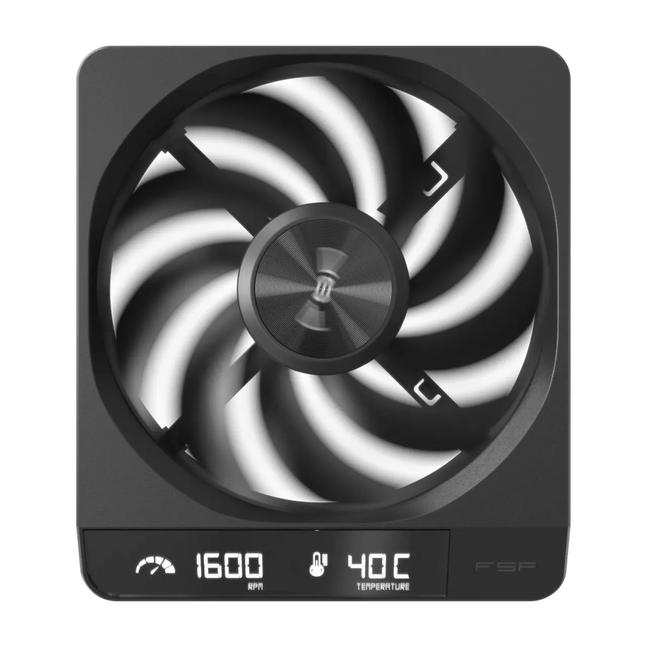 FSP ZENFAN-B 120mm PWM White Case Fan with Digital Display