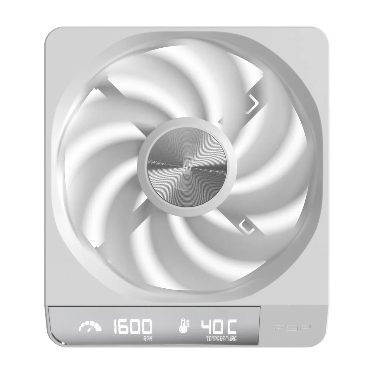 FSP ZENFAN-W 120mm PWM White Case Fan with Digital Display