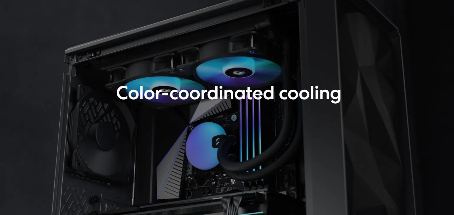 Fractal Design Lumen S24 RGB V2 AIO CPU Liquid Cooler overview 1