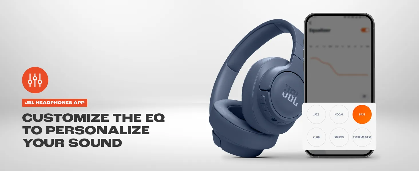 JBL Tune 770NC Wireless Over Ear ANC Headphones with Mic (Black) overview 7