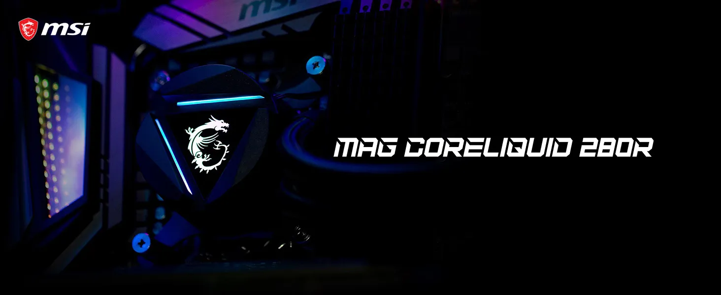 MSI MAG Coreliquid 280R ARGB CPU Liquid Cooler overview 1