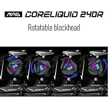 Msi MAG Coreliquid 240R ARGB CPU Liquid Cooler (Black) overview 4