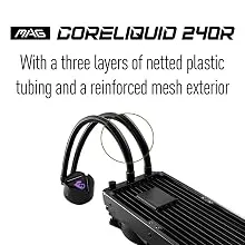Msi MAG Coreliquid 240R ARGB CPU Liquid Cooler (Black) overview 6