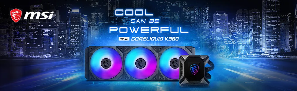 Msi Mpg Coreliquid K360 Argb Aio Cpu Liquid Cooler overview 1