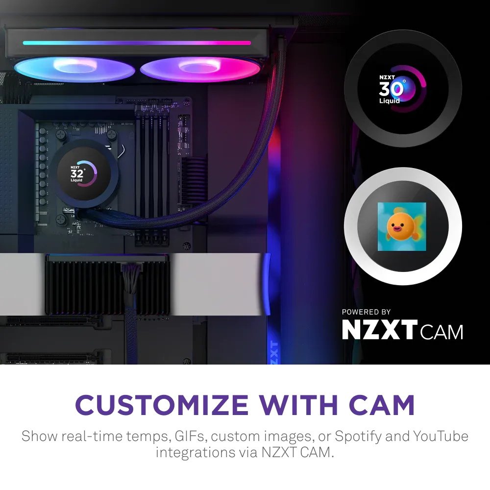 NZXT Kraken Plus 240 RGB - Black overview 3