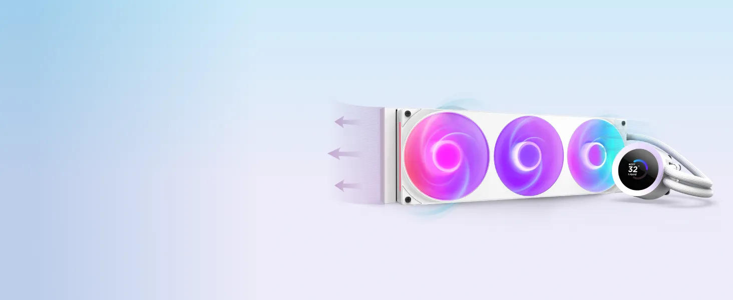 NZXT Kraken Plus 240 RGB - White overview 2