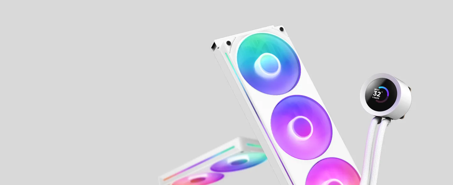 NZXT Kraken Plus 240 RGB - White overview 4