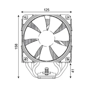 Noctua NH-U12S Chromax Black CPU Air Cooler overview 6