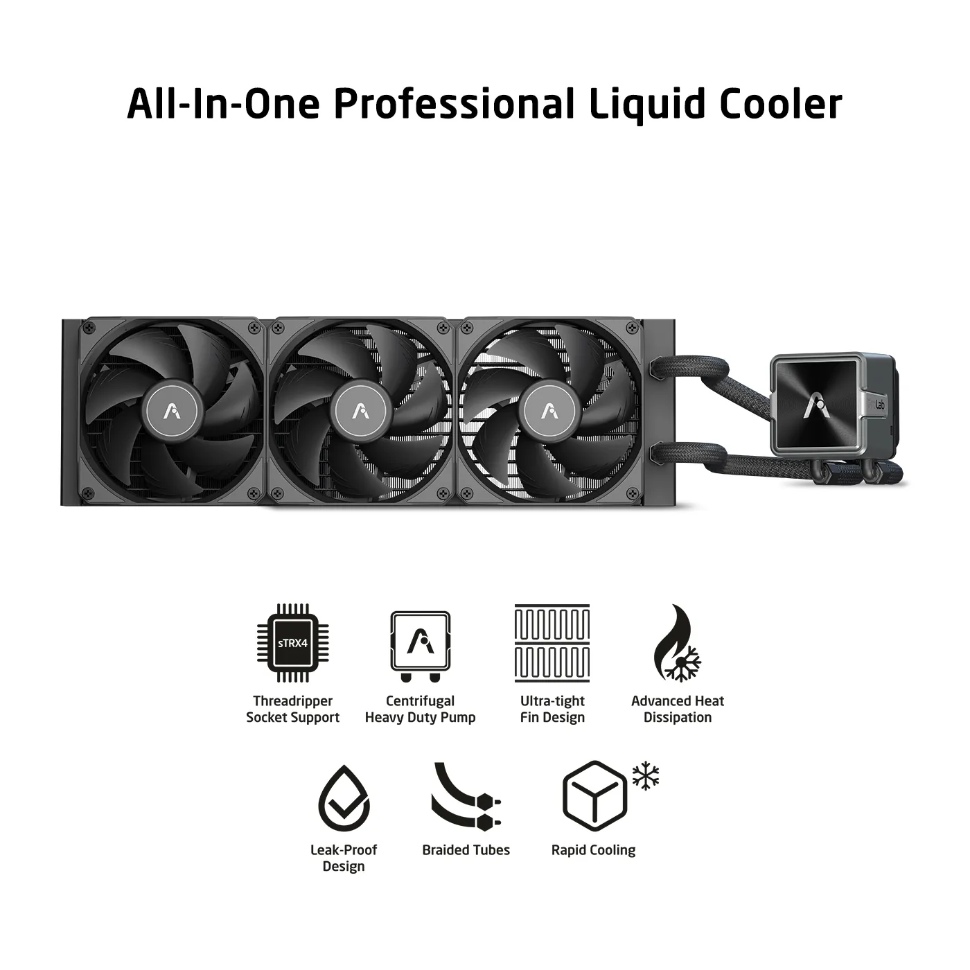 Prolab Design AI360 LC AIO Liquid Cooler (Black) overview 2