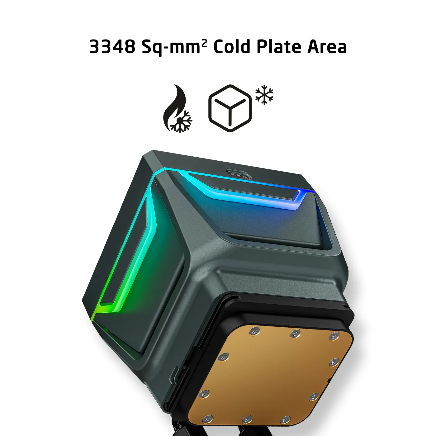 Prolab Design AI360 LCD AIO Liquid Cooler (Black) overview 6