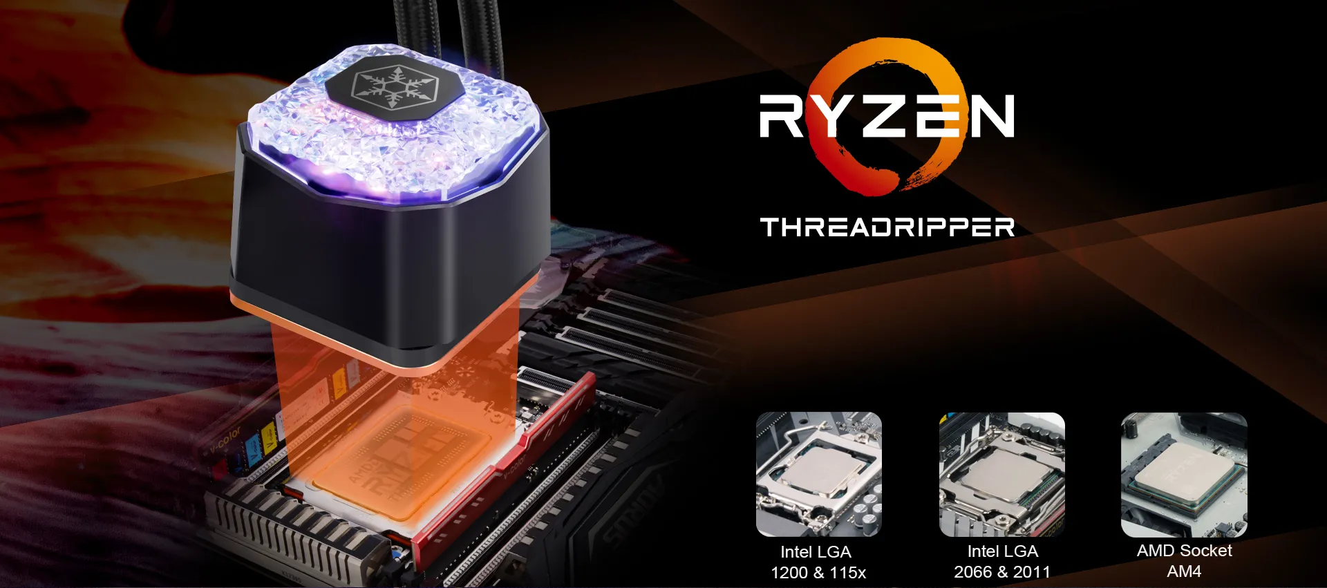 SilverStone IceGem 360, 360mm All-in-one Liquid Cooler overview 1