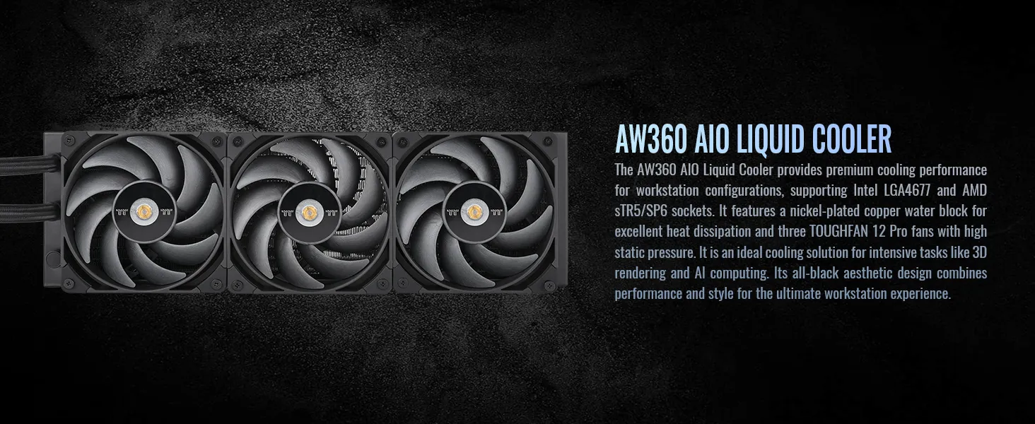 Thermaltake AW360 AIO Liquid Cooler overview 2