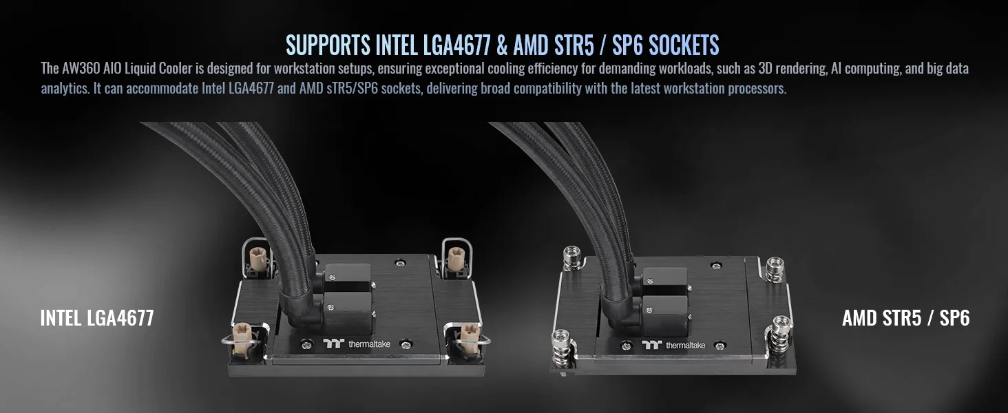 Thermaltake AW360 AIO Liquid Cooler overview 3