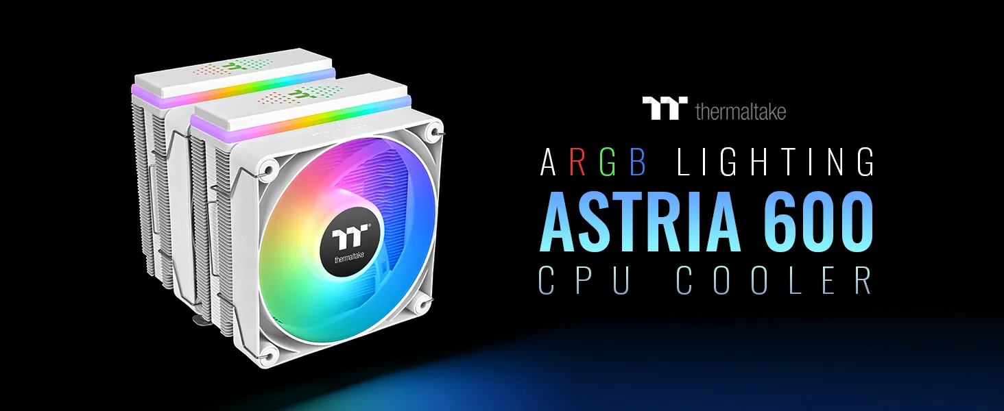 Thermaltake Astria 600 ARGB Lighting Snow CPU Air Cooler overview 1