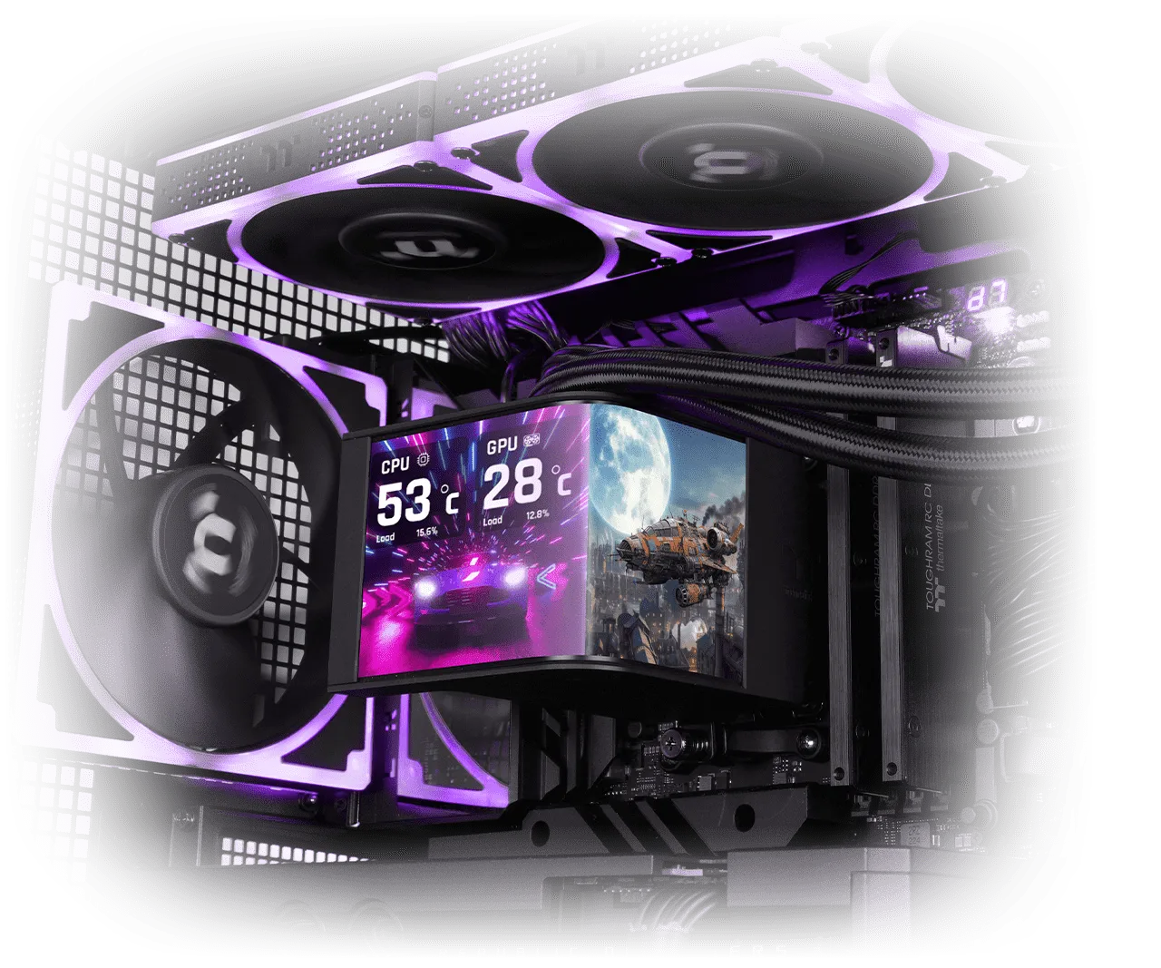 Thermaltake MAGCurve 360 Ultra ARGB Sync AIO Liquid Cooler overview 2