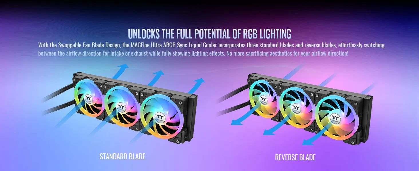 Thermaltake MAGFloe 360 Ultra ARGB Sync AIO Liquid Cooler overview 1