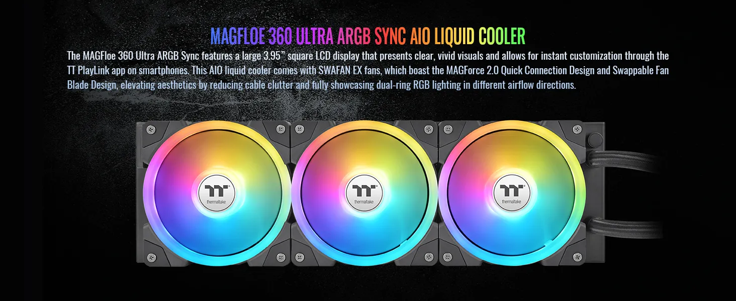 Thermaltake MAGFloe 360 Ultra ARGB Sync AIO Liquid Cooler overview 4