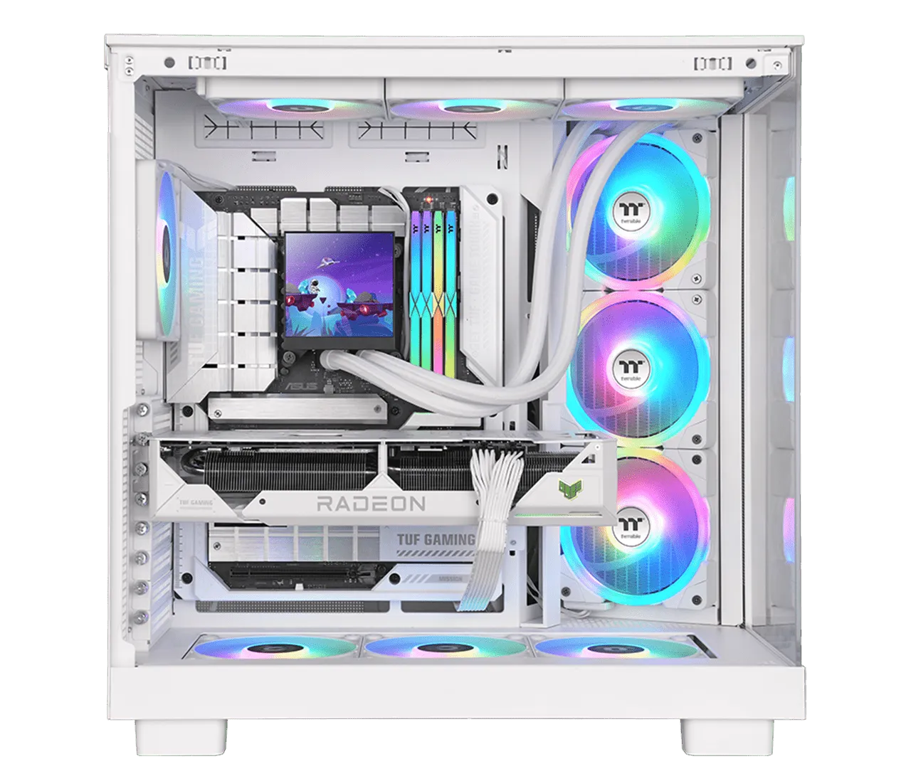 Thermaltake Magfloe 360 Ultra ARGB Sync Snow Edition CPU Liquid Cooler overview 2