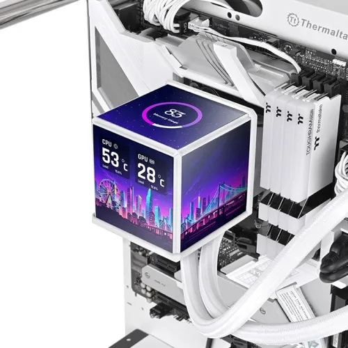 Thermaltake Minecube 360 Ultra ARGB Sync CPU Liquid Cooler (Snow Edition) overview 1