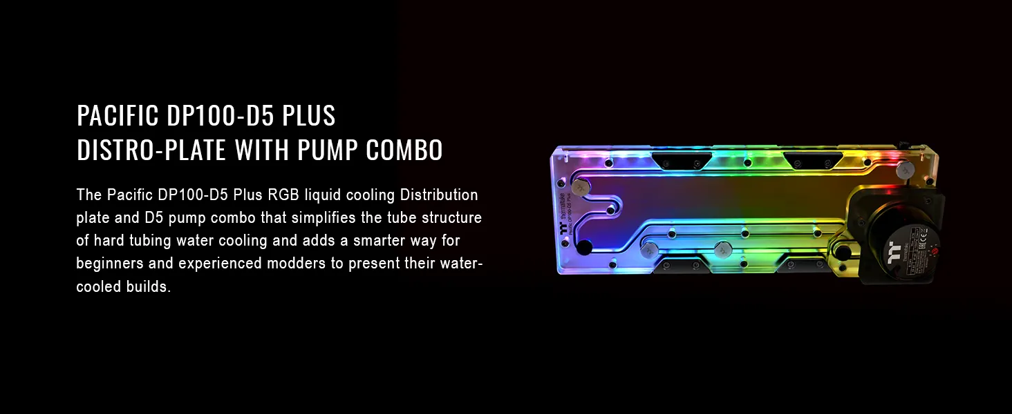 Thermaltake Pacific DP100-D5 Plus Distro-Plate with Pump Combo overview 2