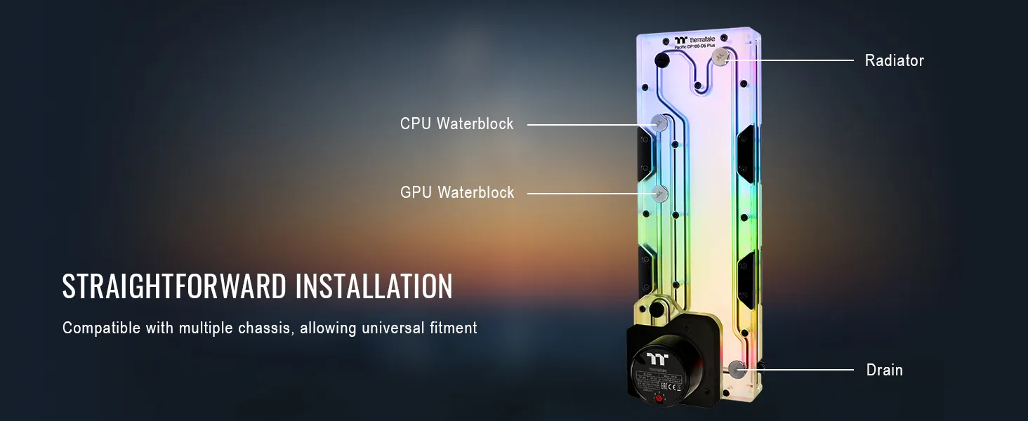 Thermaltake Pacific DP100-D5 Plus Distro-Plate with Pump Combo overview 4