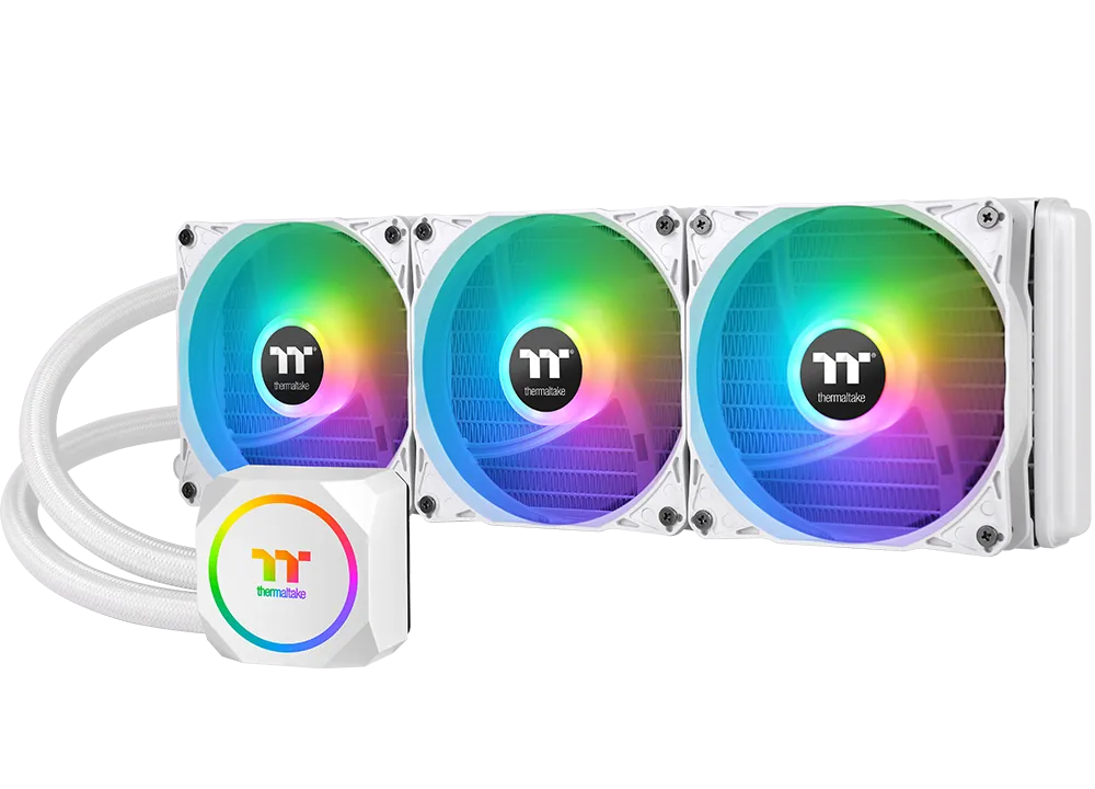 Thermaltake TH360 ARGB SYNC SNOW EDITION Liquid CPU Cooler (White) overview 1