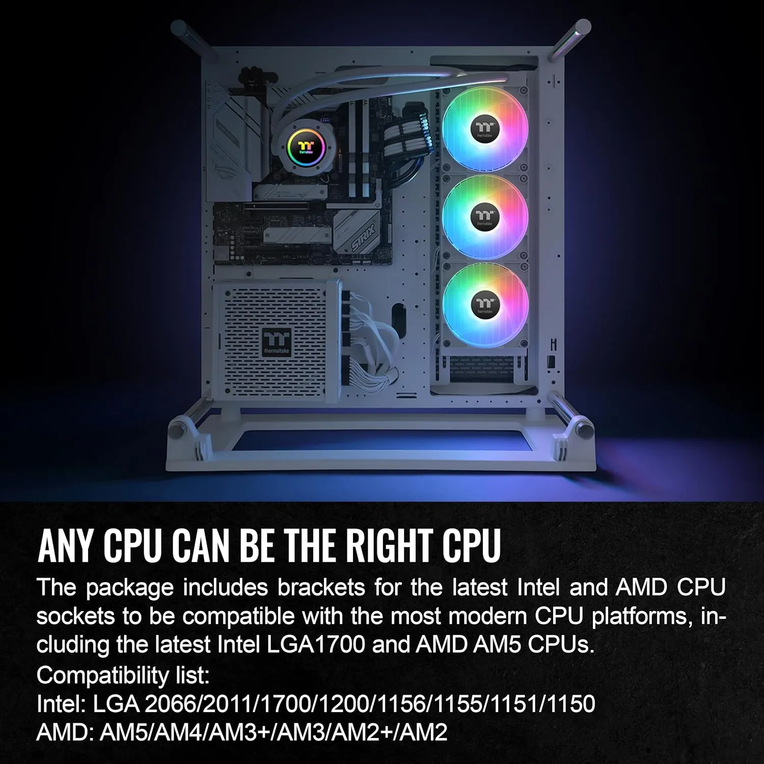Thermaltake TH360 V2 ARGB Sync Snow Edition CPU Liquid Cooler overview 4