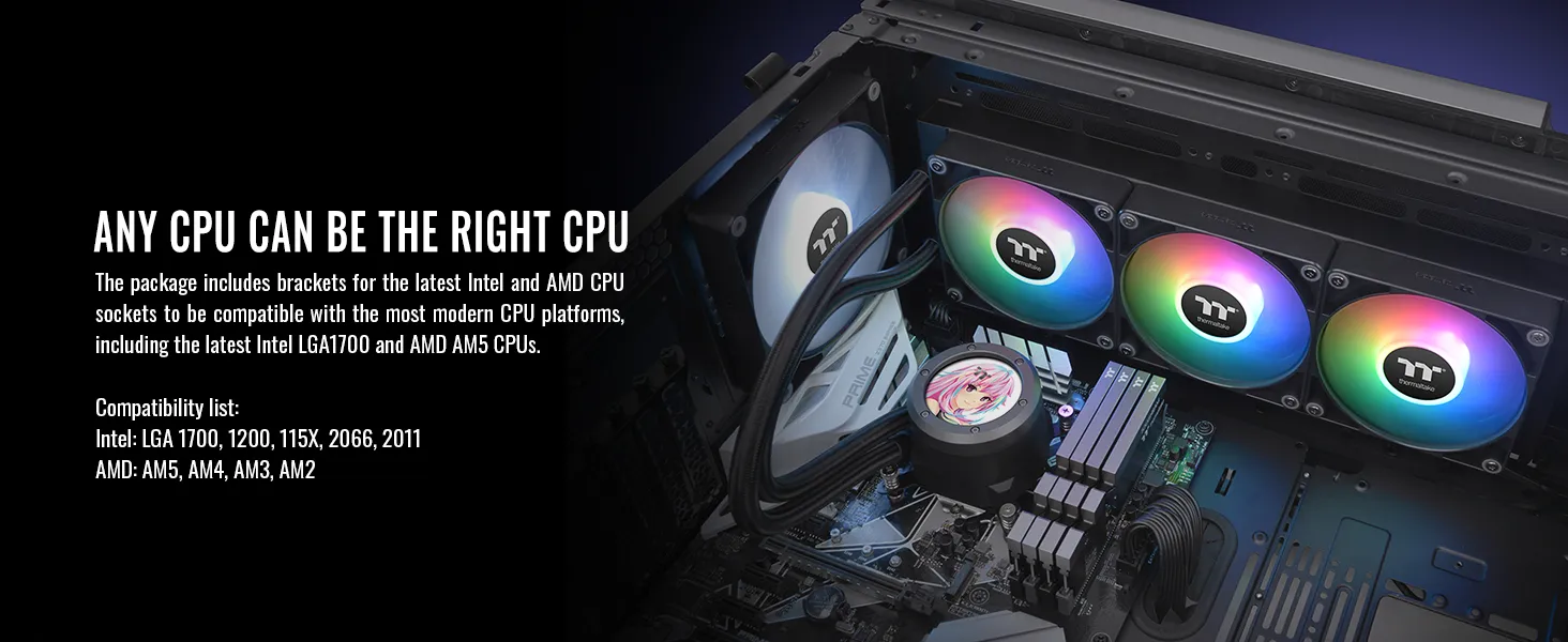 Thermaltake TH360 V2 Ultra ARGB Sync CPU Liquid Cooler (Black) overview 20