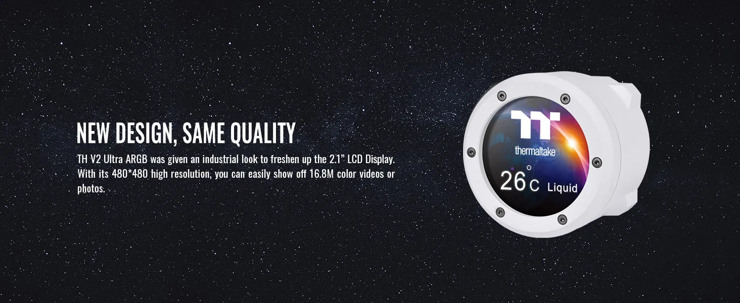 Thermaltake TH360 V2 Ultra ARGB Sync Snow Edition CPU Liquid Cooler (White) overview 4