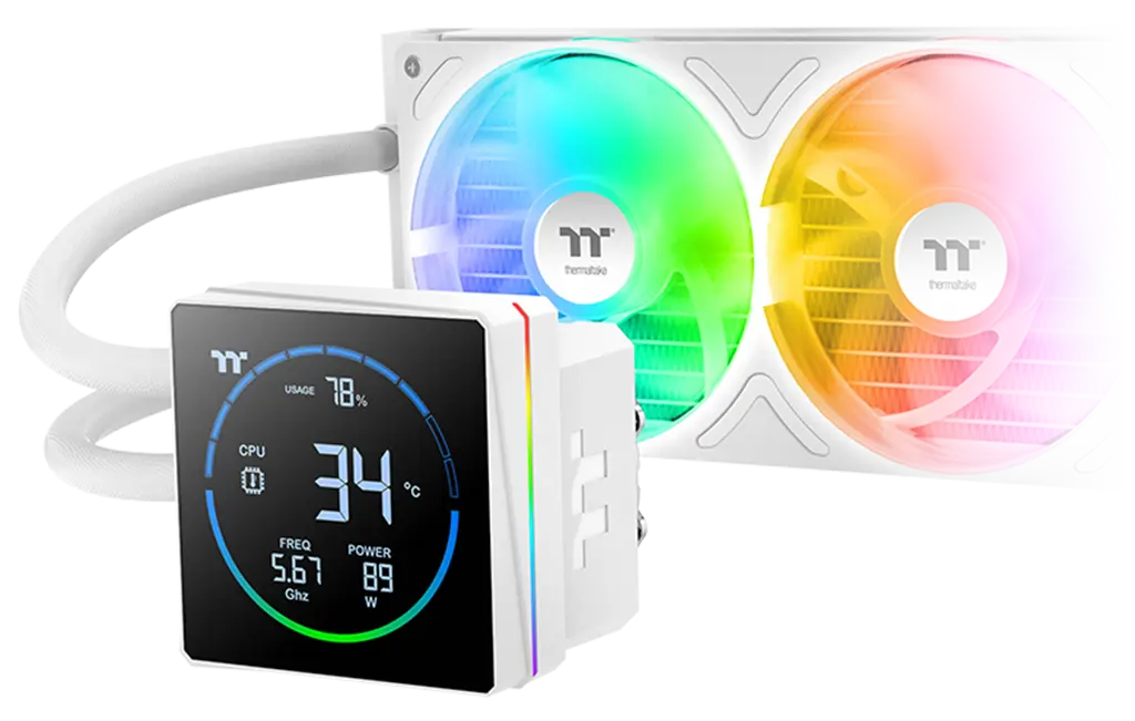Thermaltake TH360-S V3 ARGB Sync AIO Liquid Cooler (Snow Edition) overview 1