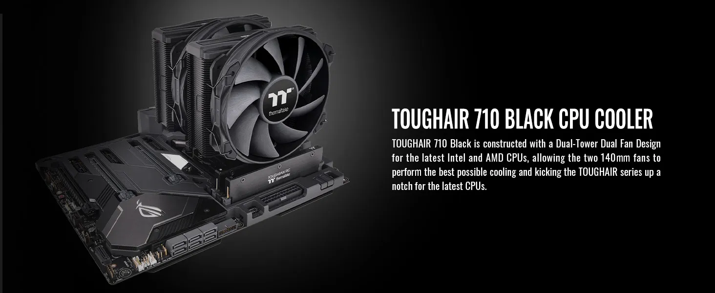 Thermaltake TOUGHAIR 710 CPU Cooler (Black ) overview 2