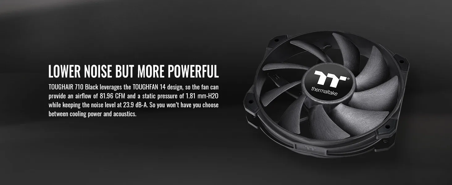Thermaltake TOUGHAIR 710 CPU Cooler (Black ) overview 5