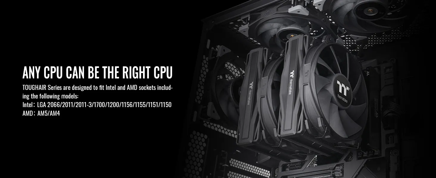 Thermaltake TOUGHAIR 710 CPU Cooler (Black ) overview 7