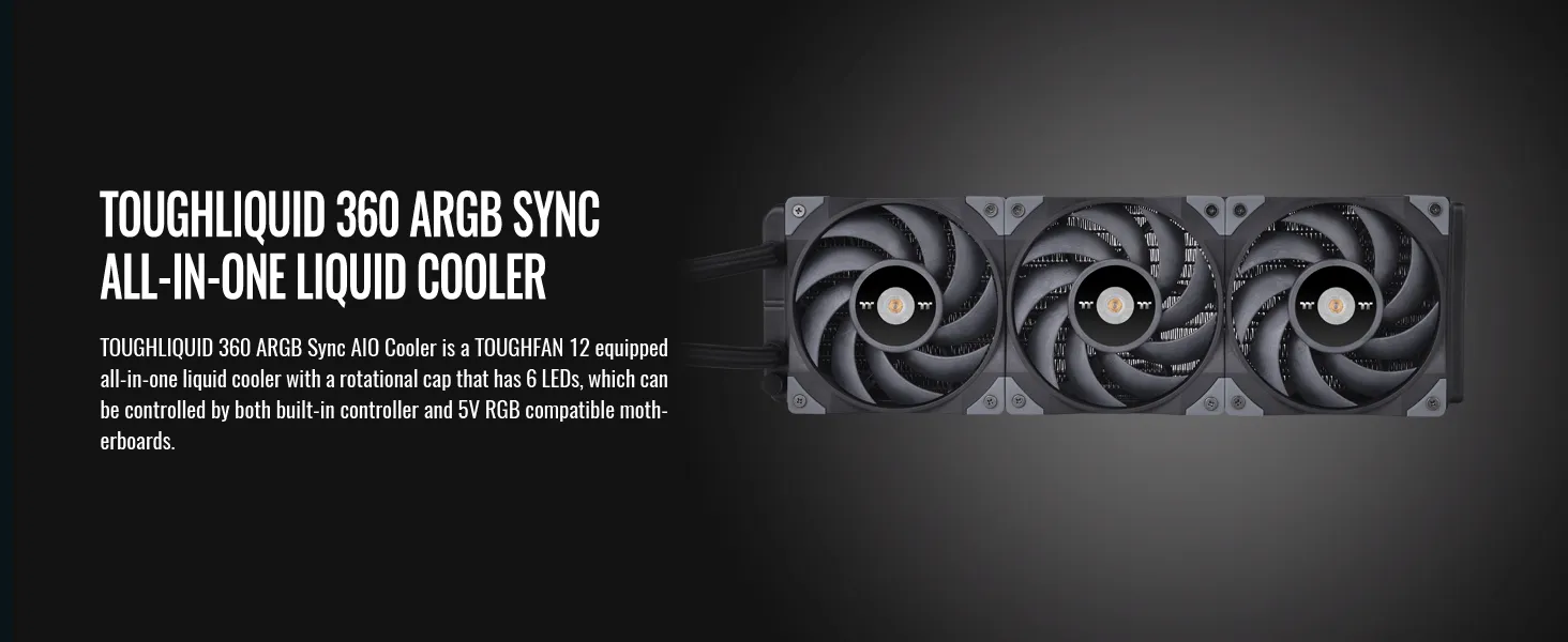 Thermaltake TOUGHLIQUID 360 ARGB Liquid Cooler overview 2