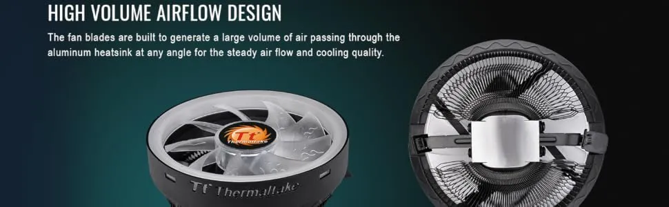 Thermaltake UX100 ARGB CPU Cooler overview 4