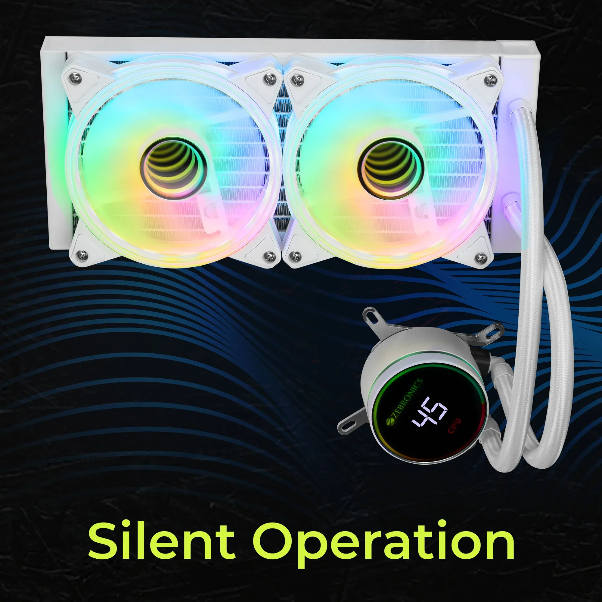 ZEBRONICS AIO240TB 240mm AIO Liquid Cooler (Black) overview 10