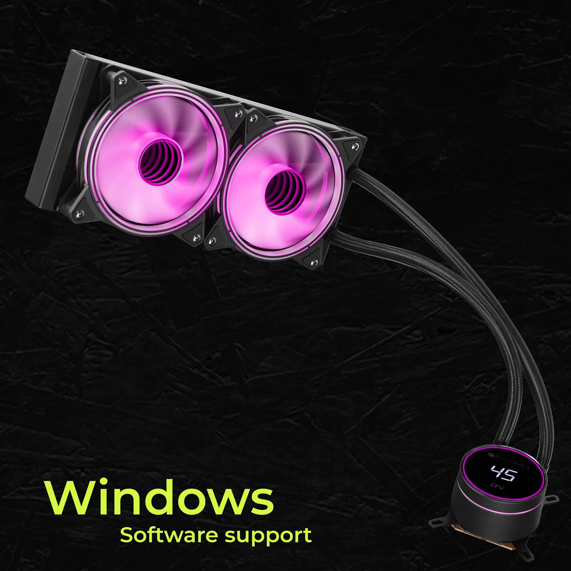 ZEBRONICS AIO240TW 240mm AIO Liquid Cooler (White) overview 7