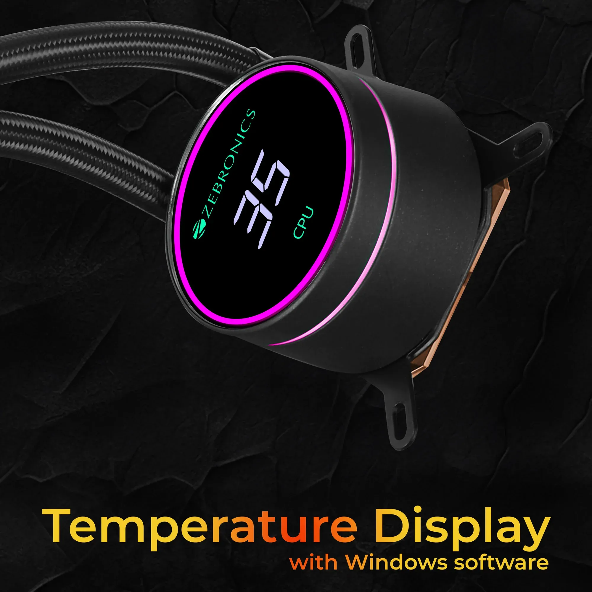 ZEBRONICS AIO360TB 360mm AIO Liquid Cooler (Black) overview 1