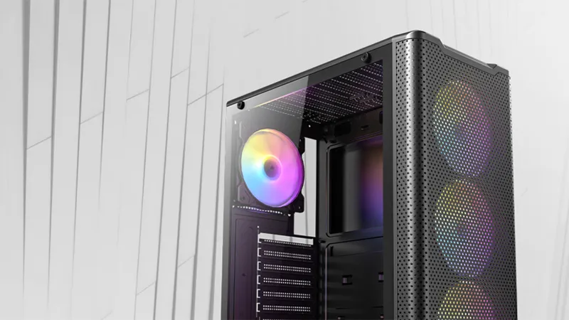 ANTEC VX310 Elite RGB ATX Mid Tower Cabinet (Black) overview 2