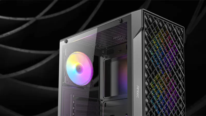 ANTEC VX320 ARGB ATX Mid Tower Gaming Cabinet (Black) overview 2