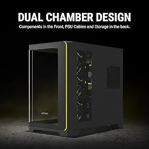 Ant Esports Crystal ARC ARGB ATX Mid Tower Case (Black) overview 10