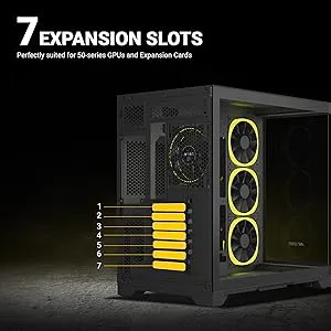 Ant Esports Crystal ARC ARGB ATX Mid Tower Case (Black) overview 9