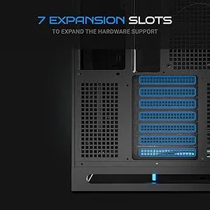 Ant Esports Crystal Arc Pro Mid-Tower M-ATX Gaming Cabinet (Black) overview 11