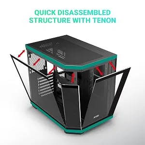 Ant Esports Crystal X11 ARGB (ATX) Mid Tower Cabinet (Green) overview 11