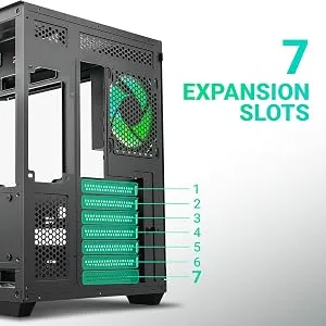Ant Esports Crystal X11 ARGB (ATX) Mid Tower Cabinet (Green) overview 7