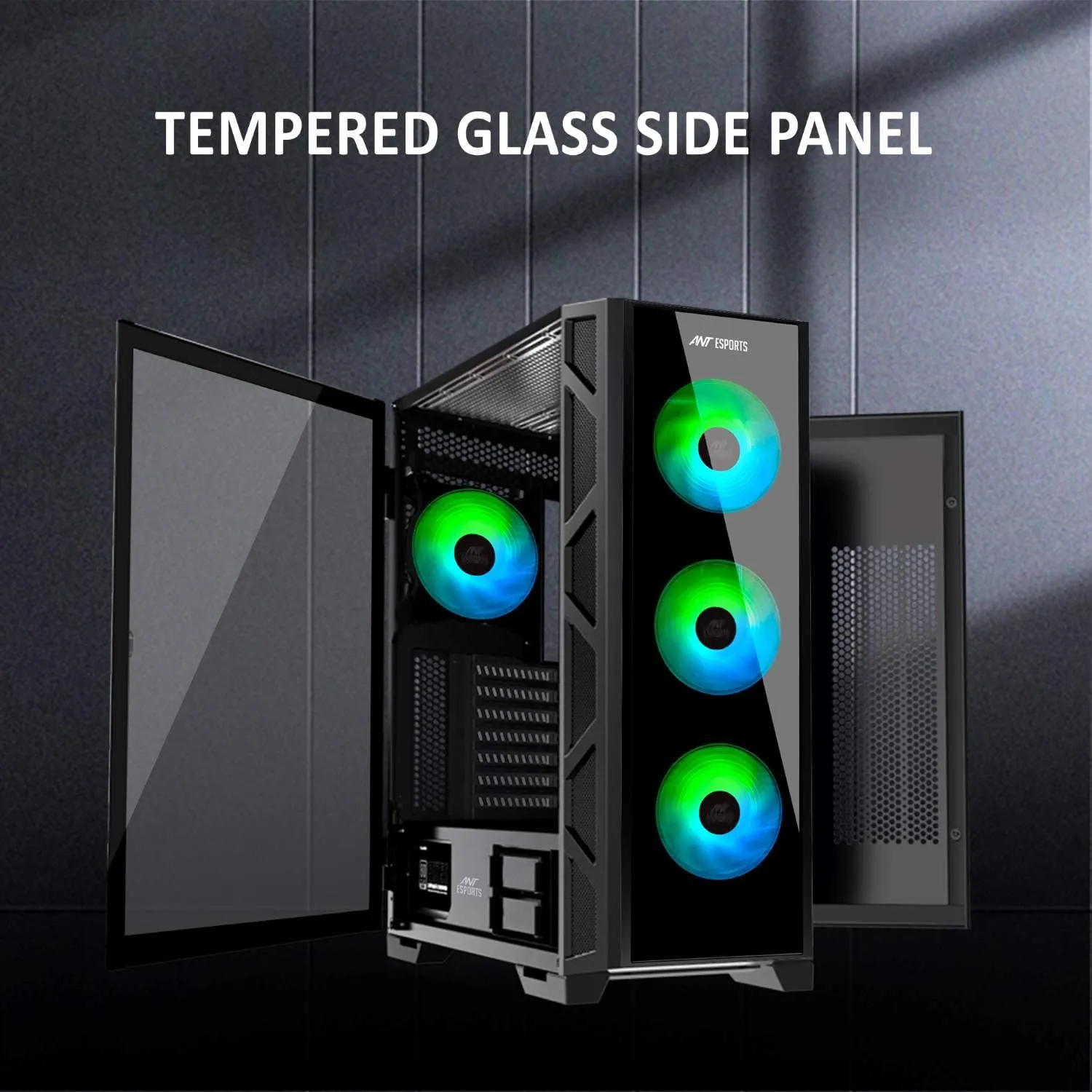 Ant Esports Dynamic GT ARGB (E-ATX) Mid Tower Cabinet (Black) overview 1