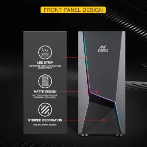 Ant Esports ICE-130AG Mid Tower Gaming Cabinet overview 4